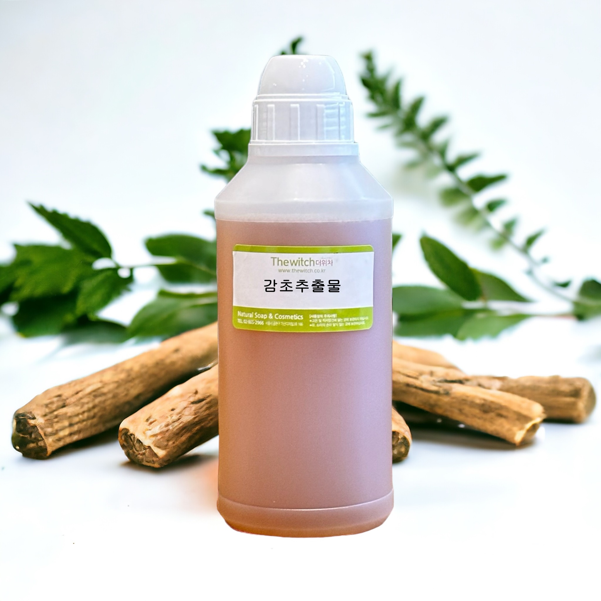 [[더위치] 감초추출물 500ml 감초뿌리추출물 피부컨디셔닝제 Glycyrrhiza Uralensis Licorice Root Extract]